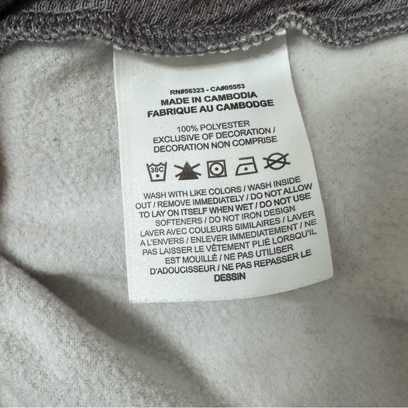 Nike Youth Size Medium Grey Joggers with Drawstrings & Mesh Lined Pockets - Picture 7 of 8